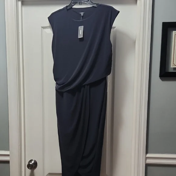 express navy blue dress Cable & Gauge Navy Shirt Dress